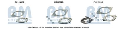 zestaw montażowy, filtr sadzy / filtr cząstek stałych BM CATALYSTS FK11392