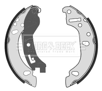 BORG & BECK BBS6334 Ремкомплект барабанных колодок  для FIAT PANDA (169_) 1.2 (169.AXB11, 169.AXB1A)