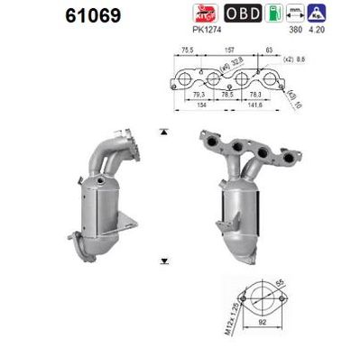 Katalizator AS 2851003AH1