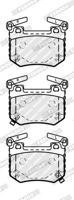 Remblokken set Achter , past: KIA STINGER 3.3 06.17-12.23