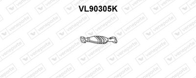 VENEPORTE VL90305K Каталізатор  для VOLVO S40 (Вольво С40)