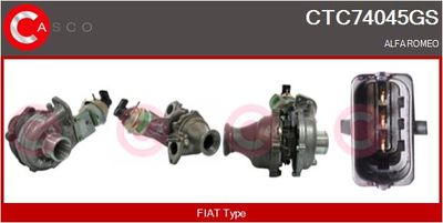 CASCO CTC74045GS Турбина  для ALFA ROMEO GIULIETTA (940_) 2.0 JTDM (940.FXQ1A)