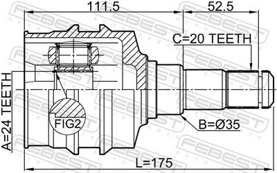 Joint Kit, drive shaft 0111-SXV20LH