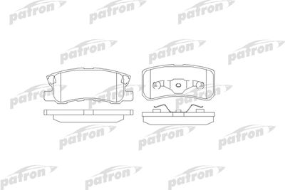 Комплект тормозных колодок, дисковый тормоз PATRON PBP1604 для MITSUBISHI PAJERO
