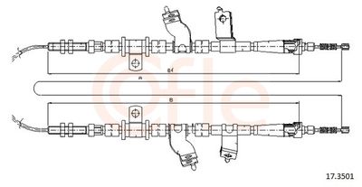 CABLU FRANA DE PARCARE