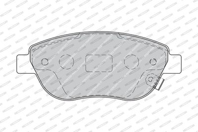 Remblokken set Voor (met remklauw geleidingsbouten), past: OPEL CORSA D 1.3D 07.06-08.14
