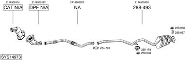 Układ wydechowy BOSAL SYS14973