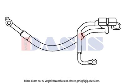 Трубопровод высокого / низкого давления, кондиционер AKS DASIS 885822N для FORD MONDEO