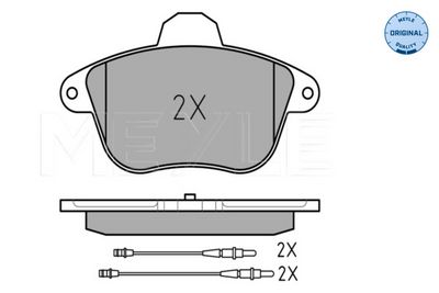 BREMSBELAGSATZ SCHEIBENBREMSE MEYLE 0252150417W 1