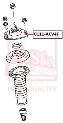 ASVA 0111-ACV4F Опора амортизатора  для TOYOTA CAMRY седан (_V4_) 2.4 (ACV40_)