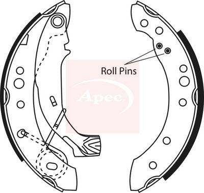 APEC Brake Shoe Set SHU638