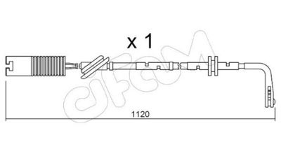 SENZOR DE AVERTIZARE UZURA PLACUTE DE FRANA