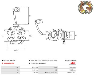 Vorschau Halter, Kohlebürsten Ansicht 2