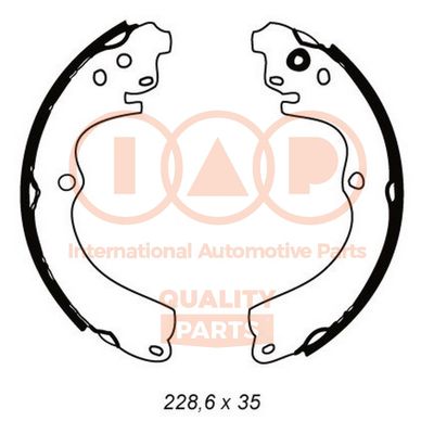 Комплект тормозных колодок IAP QUALITY PARTS 705-15031 для SUBARU LEGACY