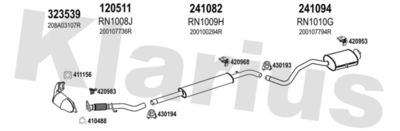 Układ wydechowy KLARIUS 721243E