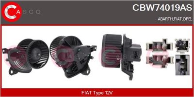 vnitřní ventilátor CASCO CBW74019AS