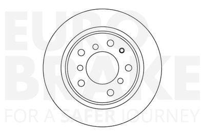 Тормозной диск EUROBRAKE 5815201503 для BMW 2500-3.3