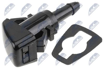 Plovimo skysčio purkštukas, priekinis langas