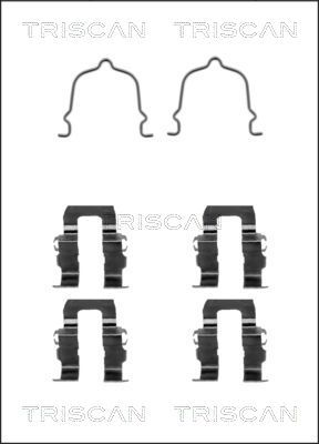 Комплектующие, колодки дискового тормоза TRISCAN 8105 501562 для MAZDA 929