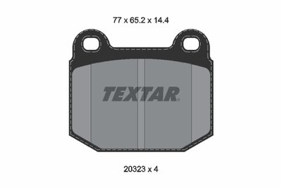 Комплект тормозных колодок, дисковый тормоз TEXTAR 2032306 для OPEL SPEEDSTER