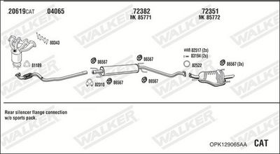 SISTEM DE ESAPAMENT WALKER OPK129065AA