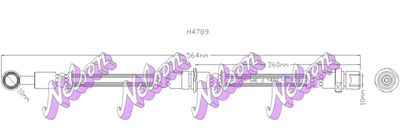спирачен маркуч KAWE H4789