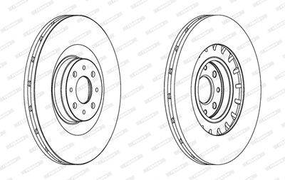 FERODO DDF1806 Тормозные диски FERODO 