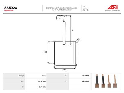 Børste, starter AUTOSTARTER SB5028