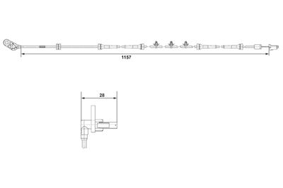 SENSOR RADDREHZAHL BOSCH 0265007463 4