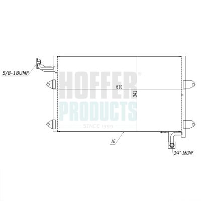 CONDENSATOR CLIMATIZARE HOFFER 991145
