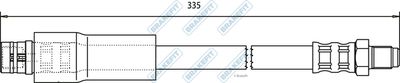 APEC Brake Hose BHO4133
