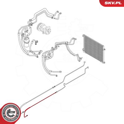Vysoko/nízkotlakové vedenie klimatizácie ESEN SKV 54SKV681