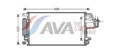 KONDENSATOR KLIMAANLAGE AVA Clever Choice HY5156D