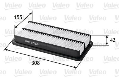 VALEO 585128 Воздушный фильтр  для TOYOTA PICNIC (Тойота Пикник)