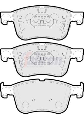 Fahren Brake Pad Set, disc brake FBP3927