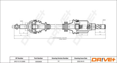 ANTRIEBSWELLE DR!VE+ DP2110100809