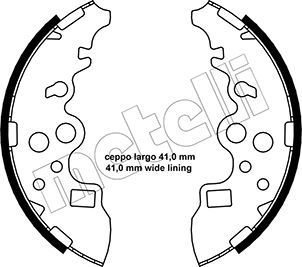 Комплект тормозных колодок METELLI 53-0222 для MAZDA E