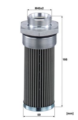 Hydraulisch filter (patroon) past: MERLO P25.6 / L, P25.6 LOX