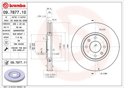 Brake Disc 09.7877.11