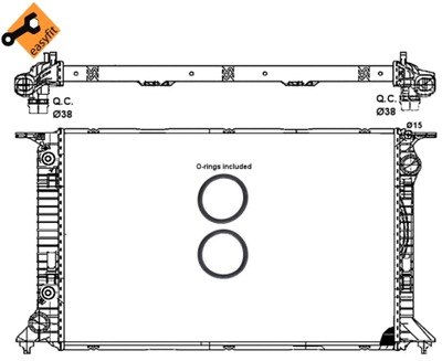 Радиатор, охлаждение двигателя WILMINK GROUP WG1722008 для AUDI A5