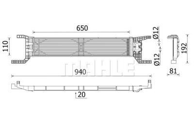 Oljekylare, automatisk transmission MAHLE CLC 324 000P