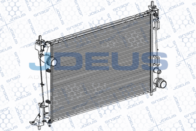 JDEUS RA0111150 Радиатор охлаждения двигателя  для FIAT LINEA (Фиат Линеа)