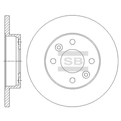 Тормозной диск Hi-Q SD3050 для RENAULT RAPID