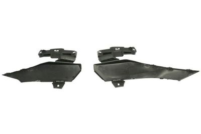 Bumperbekleding Voor Links/Rechts (onder koplamp set, black-matt, GT) past: PEUGEOT 408 II 06.22-