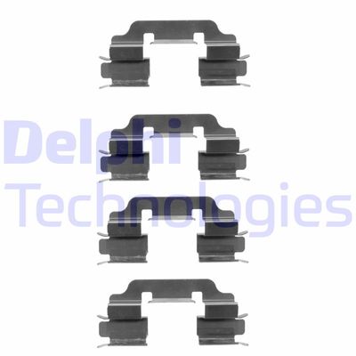Комплектующие, колодки дискового тормоза DELPHI LX0377 для MERCEDES-BENZ VANEO
