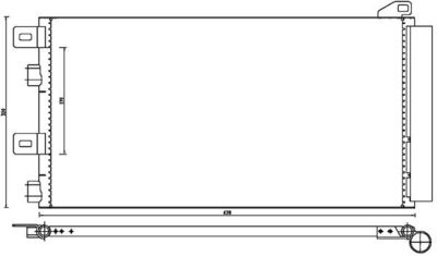 KONDENSATOR KLIMAANLAGE MAHLE AC312000P 1