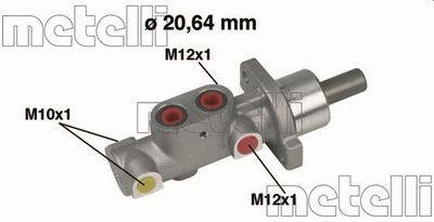 METELLI 05-0296 Главный тормозной цилиндр  для PEUGEOT 206 (Пежо 206)