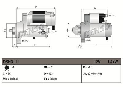 Rozrusznik DENSO DSN3111