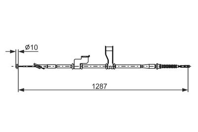 BOSCH Brake Cable BC2905 1987482905