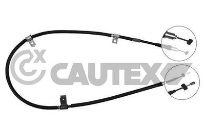 Тросик, cтояночный тормоз CAUTEX 708087 для HYUNDAI ELANTRA